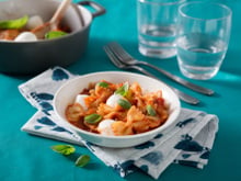 Farfalle au Pesto Rosso et mozzarella