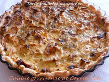 Tarte feuilletée au saumon