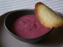 Mousse aux mûres à la liqueur de cassis ou mûres