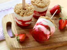 17 desserts et boissons glacés aux fraises