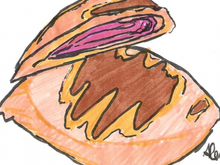 Naans au jambon (pain au jambon)