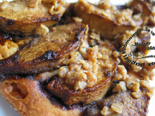 Tarte aux pommes, mélasse et crumble à l'avoine