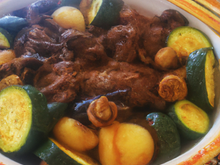 Tajine à l'agneau et aux courgettes