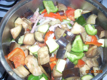 Ratatouille aux lardons