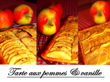 Tarte aux pommes et vanille