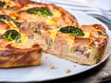 Quiche multicolore aux légumes