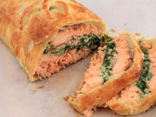 Saumon wellington en croute feuilletée