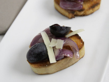Tartines apéro aux raisins