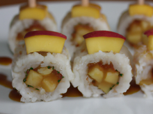 Maki riz vanillé et pommes confites