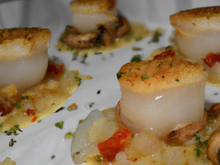 Papillote de Saint Jacques aux Charlottes