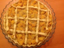 Tarte à la compote de kaki vanillée