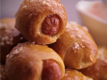 Mini-bretzels aux saucisses