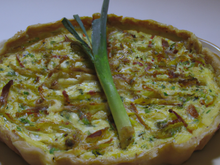 Quiche de poireaux au maroilles