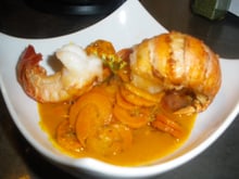 Des queues de langoustes au miel de crustacé