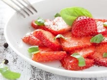 Carpaccio de fraises facile