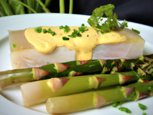 Terrine de cabillaud aux asperges vertes