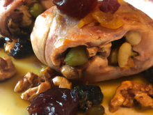 Chapon farci aux fruits secs