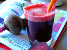 Jus vivifiant betterave-carotte-gingembre