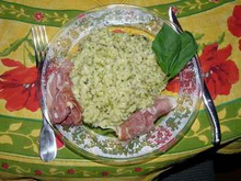 Risotto au pesto de roquette