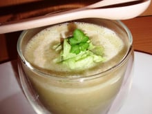 Velouté de laitue et Saint Môret