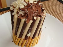 Charlotte de mikado aux 2 chocolats