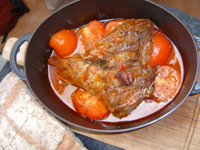 Gigot à la tomate