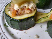 Courgettes farcies végétariennes à la ricotta