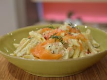 Pâtes au saumon fumé et à la crème