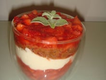 Verrine fraises et spéculos