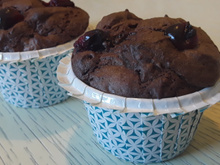 Muffins chocolat et cranberries au Thermomix