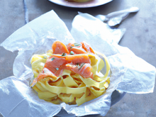 Tagliatelles au saumon fumé au Companion