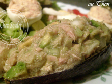 Salade d'avocat aux sardines