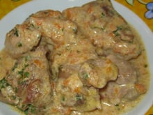 Sauté de dinde à la vanille façon blanquette