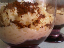 Un petit riz au lait entre deux chocolats