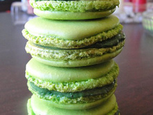 Macarons à la pistache économiques