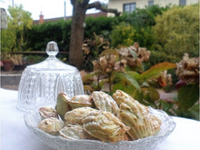 Financiers à la pistache, déguisés en madeleines