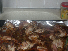 Lapin grillé à la moutarde