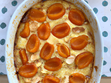 Gratin d'abricots aux amandes