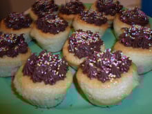 Cupcake cœur chocolat et citron