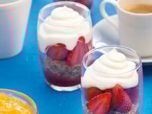 Duo rose de céréales et fromage blanc