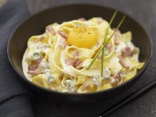 Tagliatelles gourmandes au Bresse Bleu