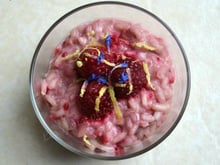 Risotto aux framboises