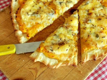 Flammekueche aux carottes et au Munster