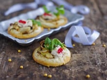 Pizzettes blanches fenouil et Fromagères Thon & St Môret Coraya