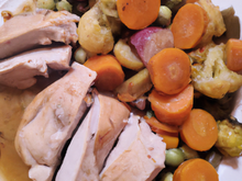 Emincé de dinde aux petits légumes