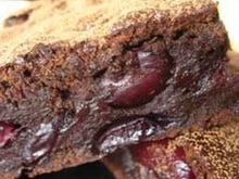 Brownies chocolat et cerises, sans beurre