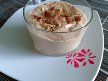 Blanc-manger au lait d'amande et mousse de châtaigne