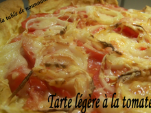 Tarte légère à la tomate