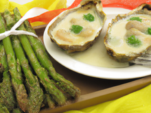 Huîtres à l'asperge du pauvre