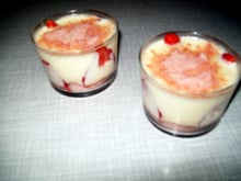 Tiramisu fraises et biscuits rose de Reims